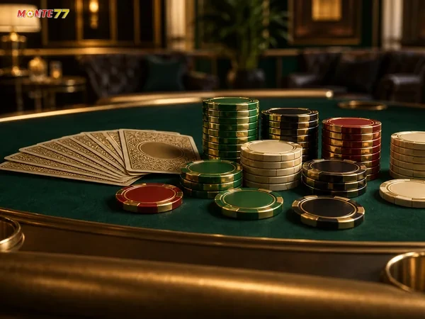Gambar 4 Siaran langsung permainan Live Casino Monte77 dari studio